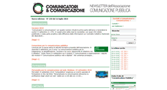 Desktop Screenshot of newsletter.comunicatoriecomunicazione.it