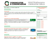 Tablet Screenshot of newsletter.comunicatoriecomunicazione.it